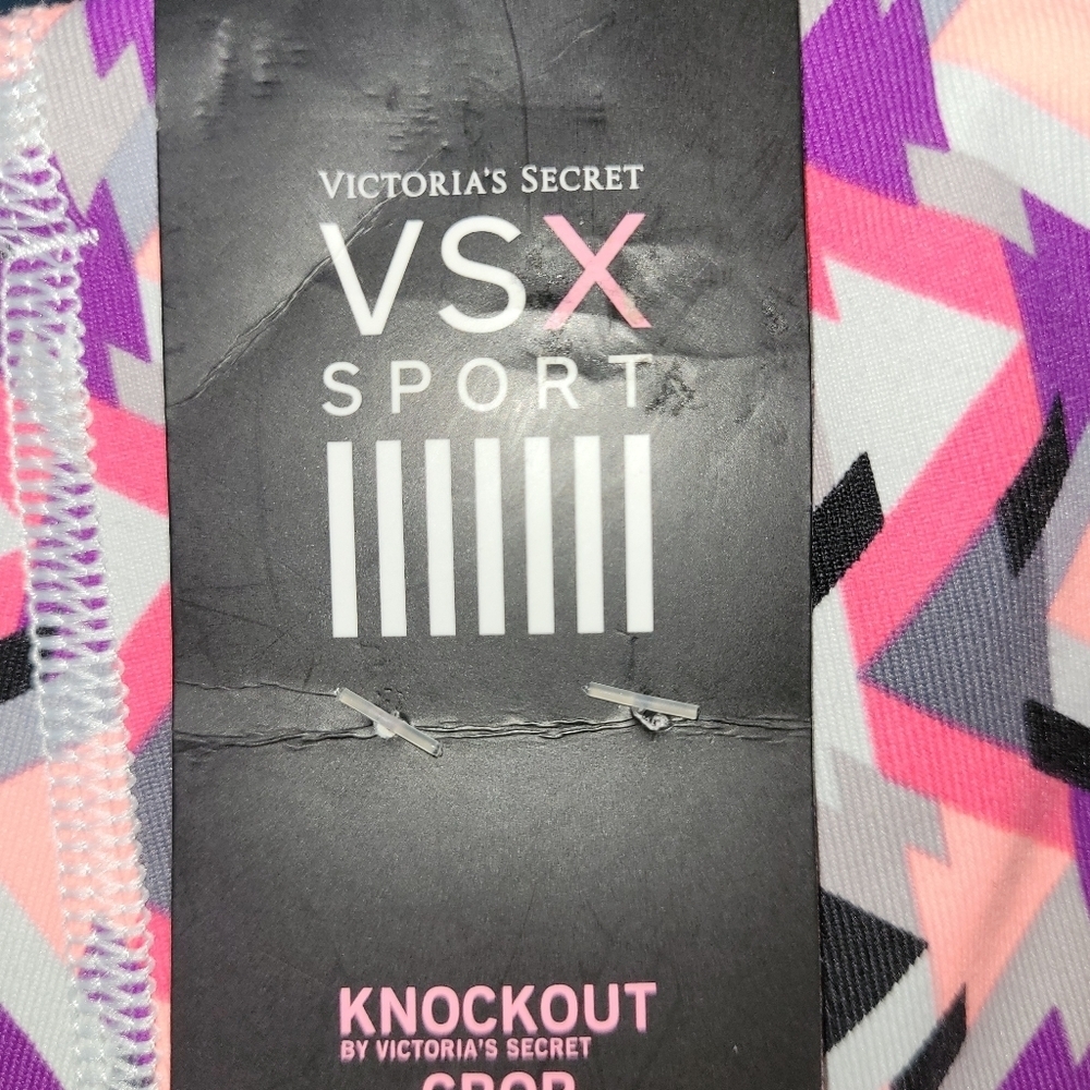 Victoria Secret, 2 Pairs NWT's VSX SPORT Knockout Crop Leggings - Picture 3 of 4